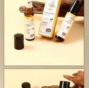 Huile Essentielle d'Encens Roll-on 10ml Extrait Végétal Naturel Aromathérapie Parfum Portable