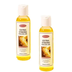 Extra strong body peeling oil 120ml for skin whitening, dark spot and scar removal care.