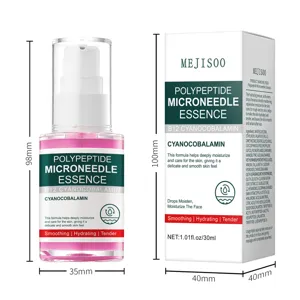 Polypeptide microneedle essence 30ml hydrating facial serum with B12 cyanocobalamin care.