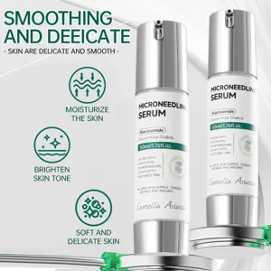 Centella Asiatica microneedling facial serum with niacinamide and 50ml capacity.