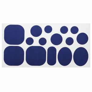 Royal blue self-adhesive repair patches for down jackets and umbrellas, 20x10cm, 3.8g.