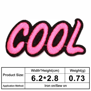 Cool geborduurde patch opstrijkbaar naaien badge applicatie voor kleding jassen jeans rugzakken decor