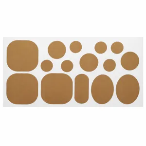 Self-adhesive repair patches camel color fabric down jacket clothes sticker 20x10cm