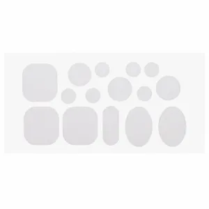 Self-Adhesive Down Jacket Repair Patches White Waterproof Fabric Patch for Clothes - 20x10cm