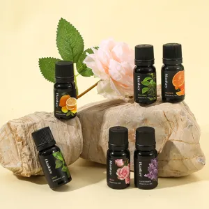 Hankey essential oil set aromatherapy botanical extract massage oil relaxing body care spa 6pcs