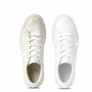 Sneaker whitener pen for yellow soles and shoes, quick dry cleaning tool for white canvas shoes.