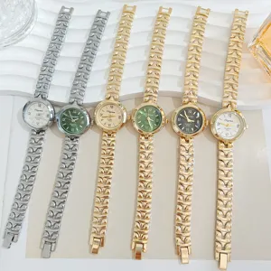 Women's quartz watch fashion steel band elegant roman numerals wristwatch accessory