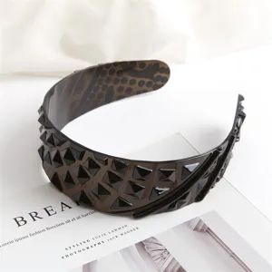 Transparent Geometric Pineapple Pattern Headband PC Plastic Hair Hoop Ins Style Hair Accessories For Women