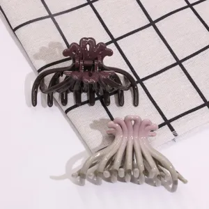 Medium size gradient hair claw clip split design dragon bone hair accessory for daily wear