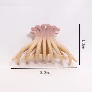 Gradient hair claw clip unique bone shape hair accessory medium size for women and girls daily.
