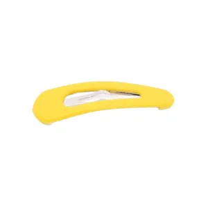 Matte yellow water drop hair clip cute minimalist BB clip for women daily hair accessories