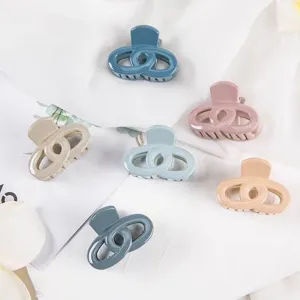 Piccole mollette per capelli in ABS colorato, stile coreano accessori geometrici per bambini.
