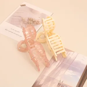 French minimalist rhinestone hair claw clip sweet elegant shark clip for women elegant daily hair accessories