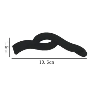 Black frosted hair clip minimalist banana clip with teeth retro ponytail clamp fashion accessory