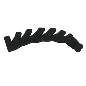 Black multi-tooth hair braiding tool magic twist hair styling accessory for women daily use.