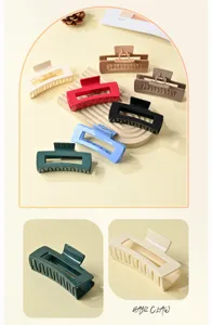 Soft plastic hair claw clip anti-collision drop resistant styling hair accessory for women