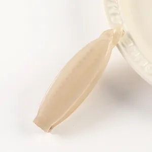 Minimalist jelly banana hair clip for women, elegant resin hair accessory for daily styling.