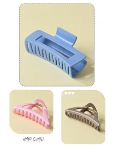 Soft plastic hair claw clip anti-fall anti-collision stylish hair accessory detail view.