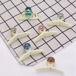 Fashion gradient plastic hair claw clip, versatile trendy hair accessory for daily styling.