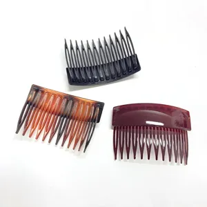 Plastic hair insert combs set for women daily styling fringe bangs hair accessories detail view.