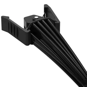 Black plastic hair root volumizing clip for daily bangs styling, simple and practical tool.