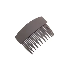 Brown matte hair insert comb for women styling, daily hair accessories and fringe fixing.