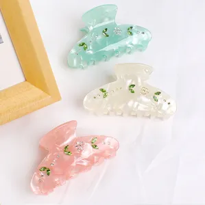 Acryl Haarklammern Set mit glitzernden Strasssteinen, elegantes Design für den Alltag.