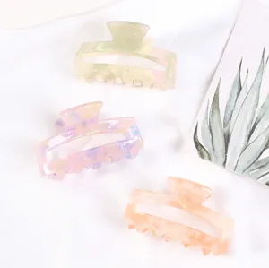 5cm Mini Mollette per Capelli Geometriche Artigli Cavi in Acetato Accessori per Styling