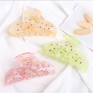 Primavera estate moda strass acetato molletta per capelli dolce elegante accessorio