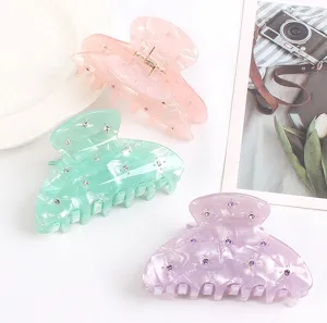 Modische Acryl Strass Haarklammer, exquisite Kristall-Details, elegantes Frühlingsaccessoire.