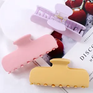 Molla per capelli minimalista stile coreano 10cm grande accessorio in acetato per donna.
