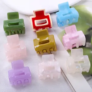 Mini mollette per capelli set acetato acrilico colorate piccoli accessori capelli donna carina