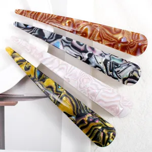 Long acrylic hair clip elegant tortoise shell hair accessory minimalist hair styling tool