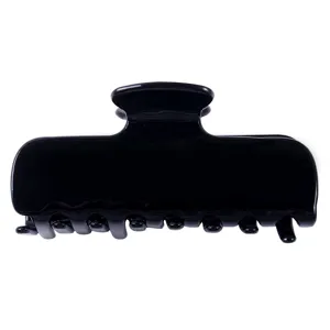 Molla per capelli nera da donna, accessorio per acconciature semplice alla moda da 10cm.