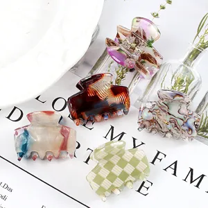 Mini mollette per capelli colorate vintage geometriche simpatici accessori capelli donna