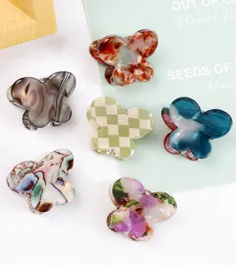 Mini mollette per capelli a farfalla pinze in acetato simpatici accessori capelli donna