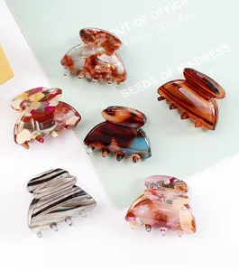 Mini pinces a cheveux ensemble acetate pinces a machoires geometriques petits accessoires
