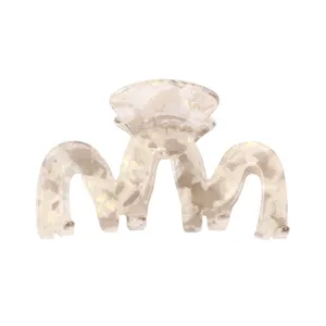 Pince à cheveux transparente en acrylique pour femmes élégant coiffure accessoires.