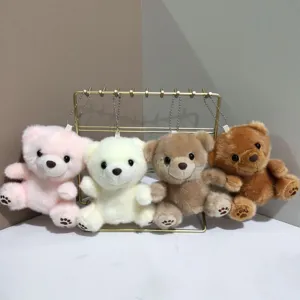 Leuke pluche beren sleutelhanger set, zachte knuffel tas hanger en schattige accessoires.