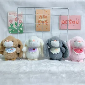 Schattig Pluche Konijn Gevuld Dier Speelgoed Tas Hanger Zacht Pluizig Konijntje Poppensleutelhanger