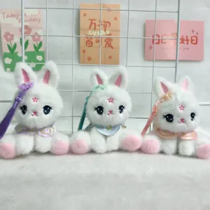 Süßer chinesischer Stil Kaninchen Plüsch Schlüsselanhänger Tasche Anhänger Kuscheltier