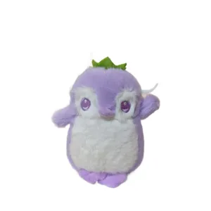 Simpatico pinguino viola in peluche ciondolo adorabile peluche animale portachiavi regalo