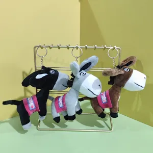 Süßer Plüsch Esel Schlüsselanhänger niedliches Stofftier Tasche Anhänger Geburtstagsgeschenk
