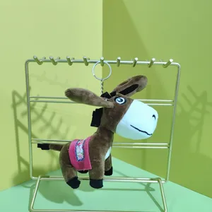 Süßer Plüsch Esel Schlüsselanhänger Stofftier Tasche Anhänger Geschenk zum Geburtstag.