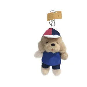 Cute puppy plush keychain stuffed animal toy cute dog doll bag pendant key ring backpack charm