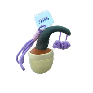 Simpatica simulazione vaso fiore tulipano peluche ciondolo borsa portachiavi decorazione