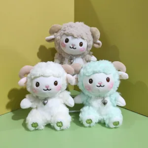 Niedliches Plüsch-Schaf Stofftier Schlüsselanhänger Plüschtier weiche schöne Kuschelpuppe