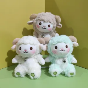 Süßer Plüschschaf Anhänger Stofftier Spielzeug Schlüsselanhänger Tasche Deko 3er Set.