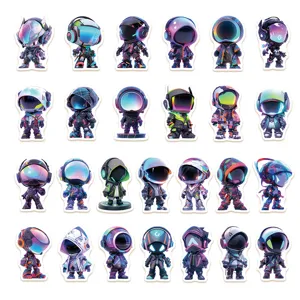 Cyberpunk mecha cartoon stickers for luggage laptop water bottle phone case decoration