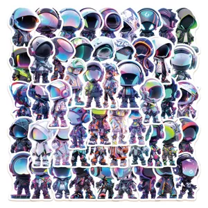 Waterproof PVC Cartoon Stickers Decals Cute Mecha Anime Graffiti Stickers For Laptop Luggage Water Bottle Skateboard